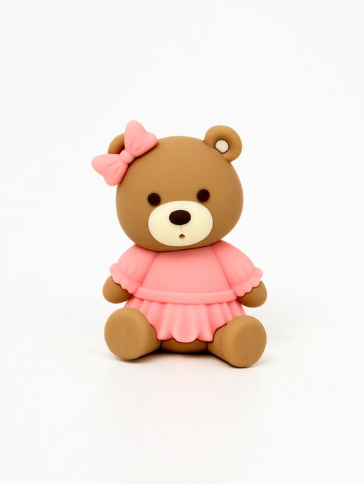 Фигурка-топпер для торта «Мишка с бантиком»