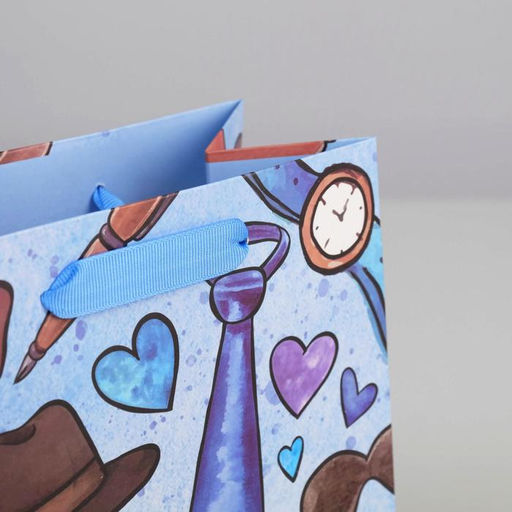 Пакет ламинированный вертикальный Лучшему папе, MS 18 23 10 см - Дарите счастье фото 4