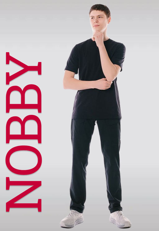 NOBBY, Мужские брюки 07-212/1 (черный)  фото 7