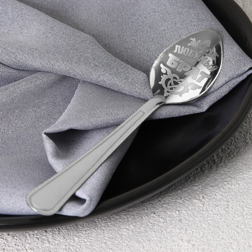 Цена за 2 шт. Ложка чайная с гравировкой Любимый брат, на подарочной открытке, 3?14 см