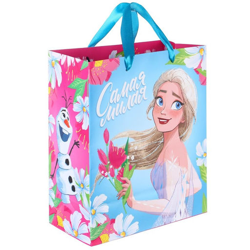 Пакет ламинированный вертикальный, 23 х 27 х 11,5 см Самая милая, Холодное сердце - Disney фото 3