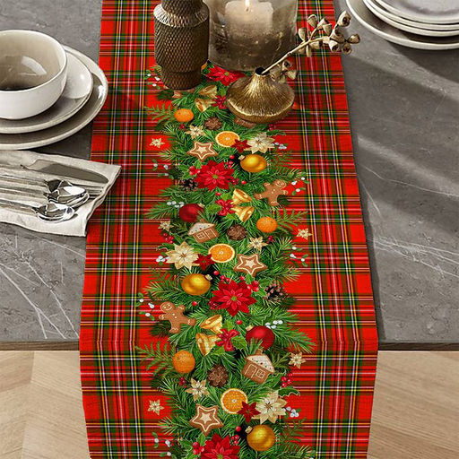 Дорожка для сервировки 50*150 см, хлопок 100% (Гирлянда)