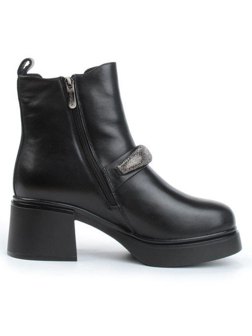 04-M904 987-31M-1 BLACK Ботинки зимние женские (натуральная кожа, натуральный мех) - Фабричный китай фото 9