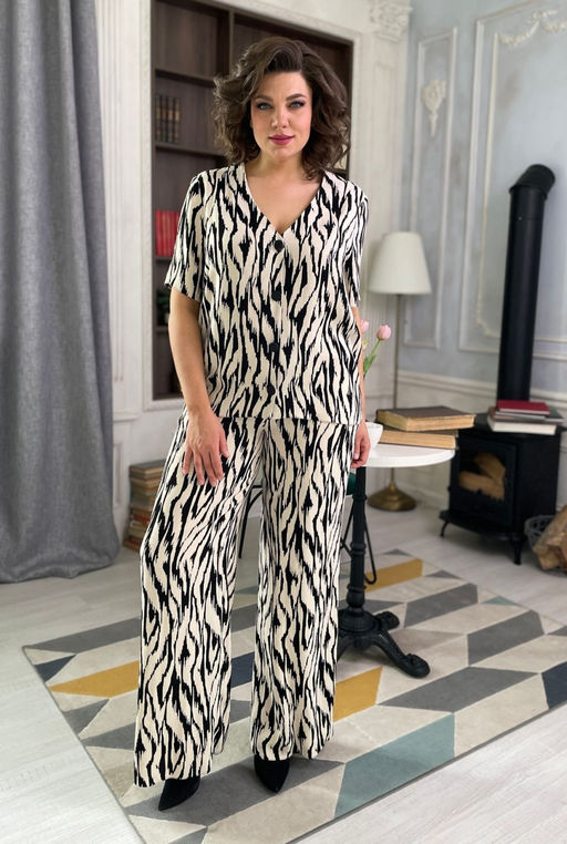 Костюм Rumoda 2127 белый+принт  фото 5