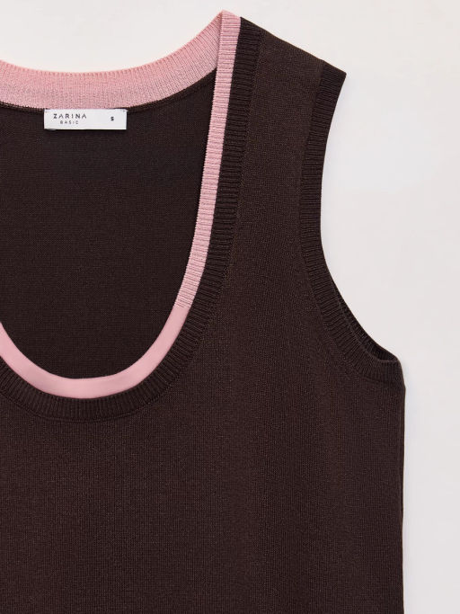 Трикотажный топ из вискозы ZR2607013301-27 / Zarina  фото 13