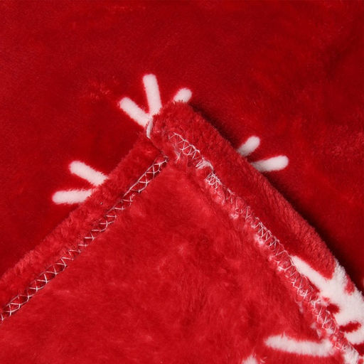 Плед LoveLife Снежинки 180*200 см,100% п/э, велсофт 280 гр/м2  фото 4