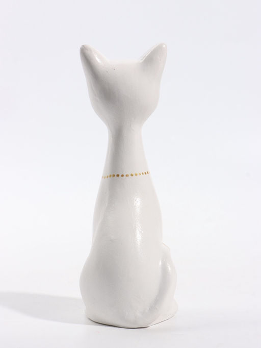 Фигурка "Кошка-Нефертити" 6,5х18 см, белый