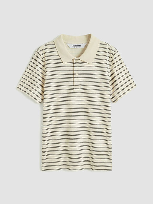 Polo Yaka ?izgili Erkek ?ocuk Ti??rt ve Pantolon