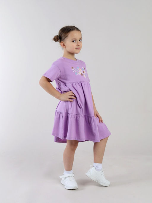 CRB wear / CSKG 64019-45-432 Платье для девочки,сиреневый/Ex.Cherubino  фото 2