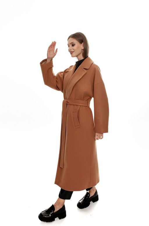 Пальто AURA 7023-164 кэмел  фото 2