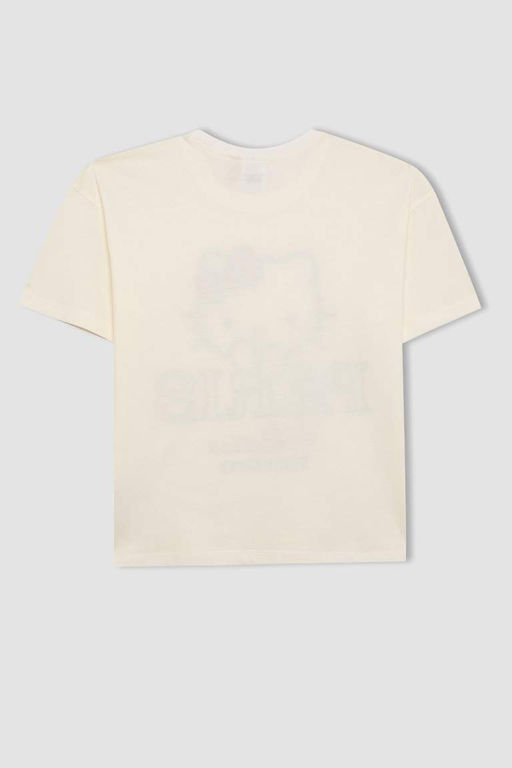 Футболка с короткими рукавами Hello Kitty для девочек - Defacto фото 9