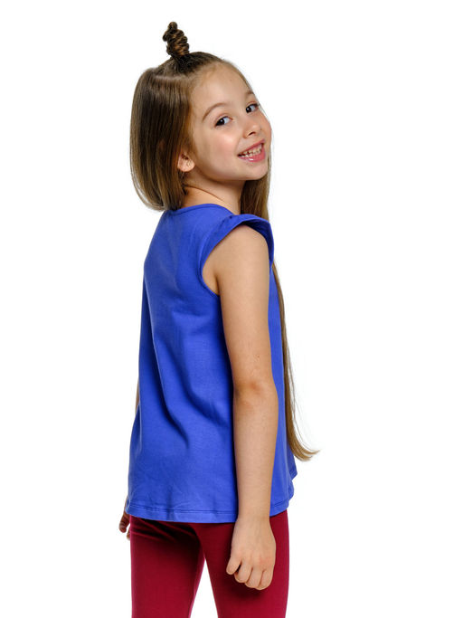 Футболка с принтом для девочки UD 1745 желтый - Mini maxi фото 8