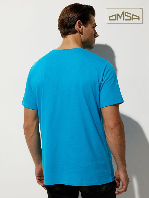 OmT U 1201 Фуфайка (футболка) COTTON - turchese - Omsa фото 5