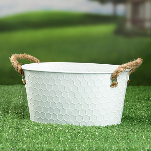 Кашпо «Финелла», 20×14×10 см, белое