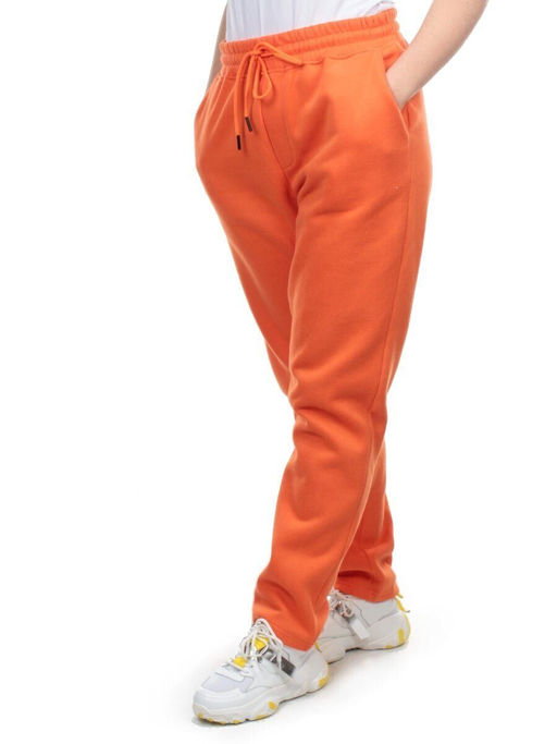 M045 ORANGE Брюки спортивные женские на флисе (100% хлопок) 7986 - Fashion фото 3