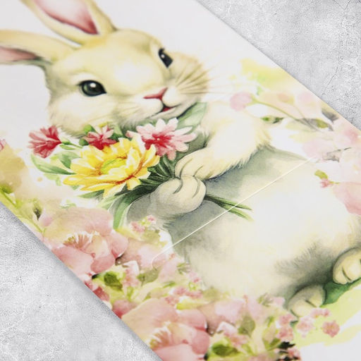 Цена за 5 шт. Открытка - комплимент под подарок «Поздравляю», цветы, 8.5 х 18 см