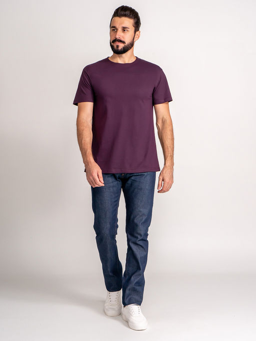 Футболка мужская короткий рукав GREG G145-RD-7020 (фиолет)  фото 5