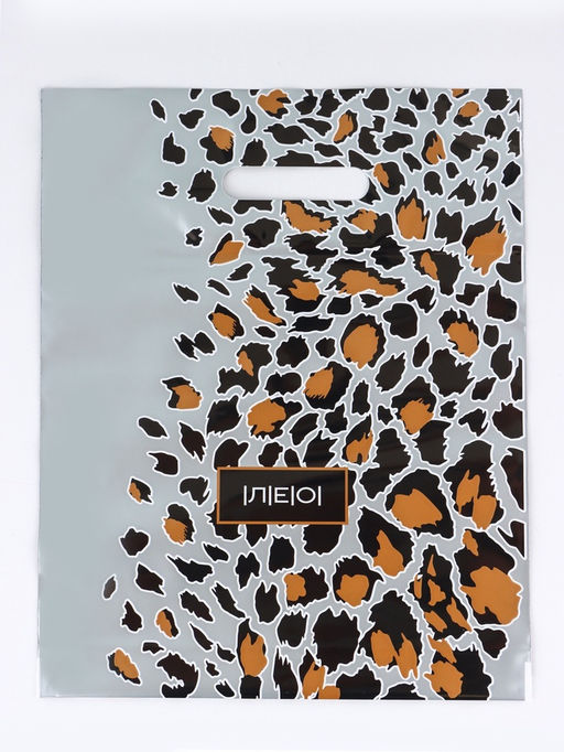 Цена за 50 шт. Пакет «Лео», полиэтиленовый с вырубной ручкой, 30×37 см, 90 мкм