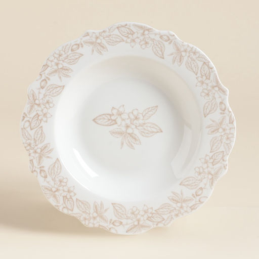 Тарелки глубокие SL Home «Аманде», d=23 см, 300 мл, набор 2 шт., фарфор, белые