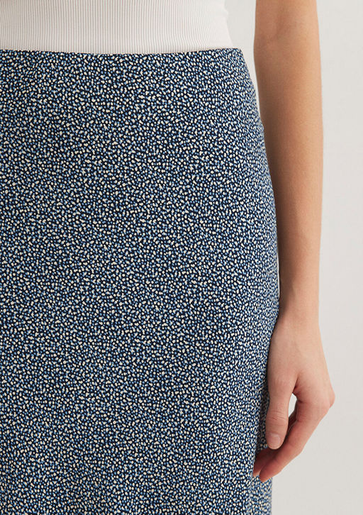 Bask?l? Midi Etek - Mavi фото 6