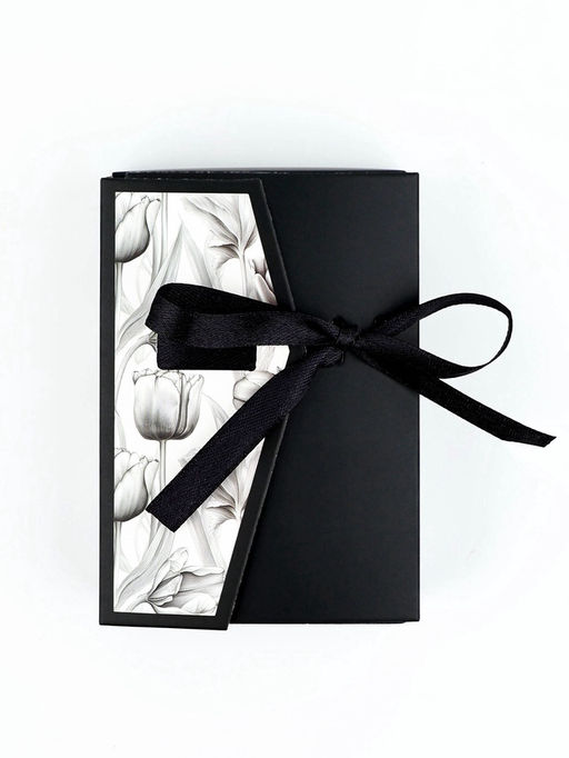 Цена за 5 шт. Коробка под бижутерию Чёрно-белая, 12?8.5?3 см