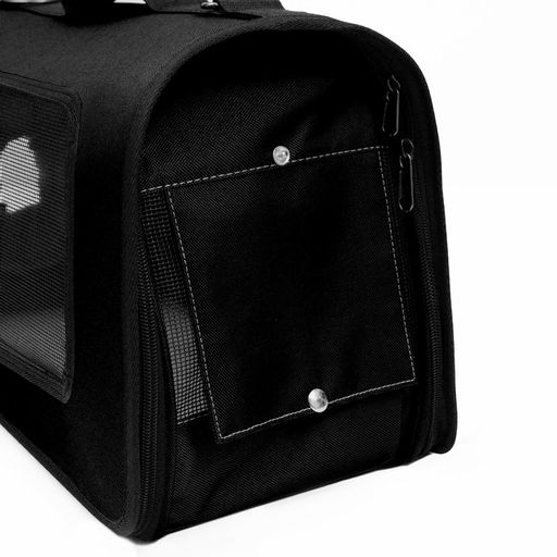 Сумка-переноска с окном для мордочки, 42 х 21 х 25 см, чёрная - Пижон фото 7