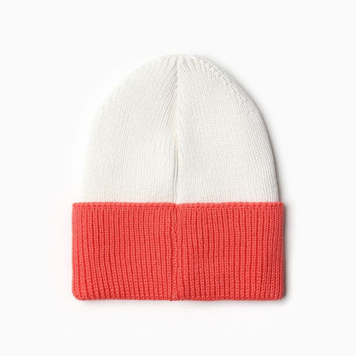 Шапка детская MINAKU: Hello, winter, размер 50-52 (3-4 лет), белая, красная