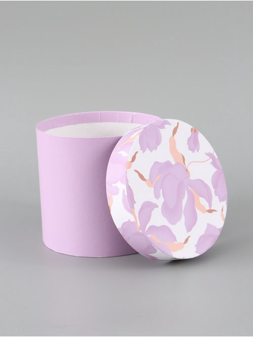 Набор шляпных коробок 5 в 1 «Нежные лилии», 13 × 14 ‒ 19.5 × 22 см