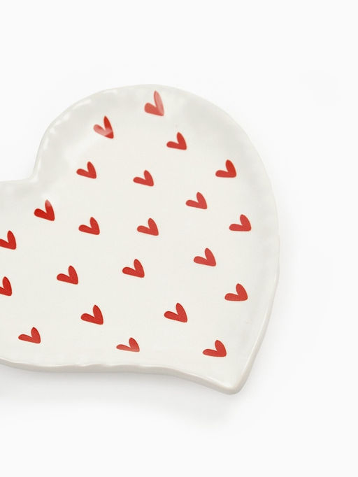 Тарелка плоская Любовь, 19?18 см, керамика