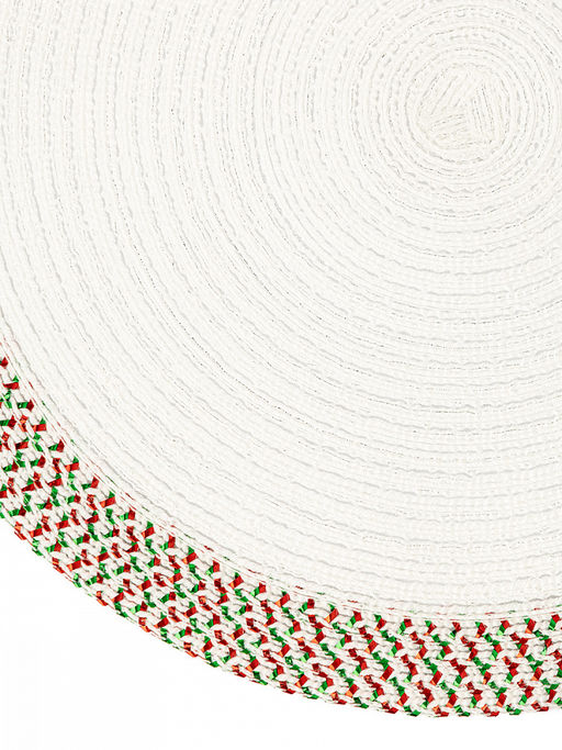 Салфетка сервировочная D38, 1 штука белый полиэстер - Denastia фото 3