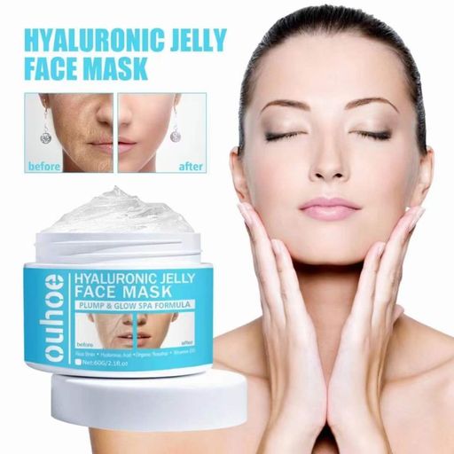 OUHOE Ночная увлажняющая маска для лица с гиалуроновой кислотой Hyalluronic Jelly Face Mask, 60гр