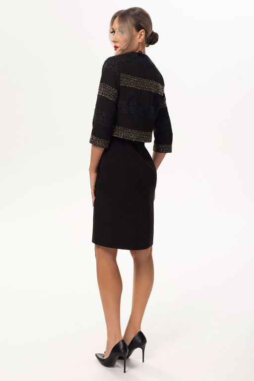 Жакет Golden Valley 6200 черно-бежевый  фото 4