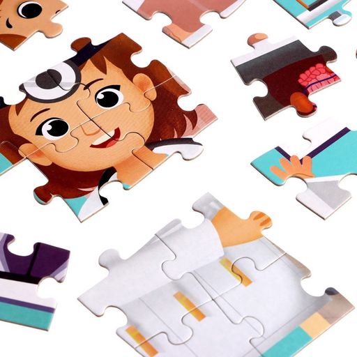 Пазл с фонариком Кабинет врача, 63 детали - Puzzle time фото 7