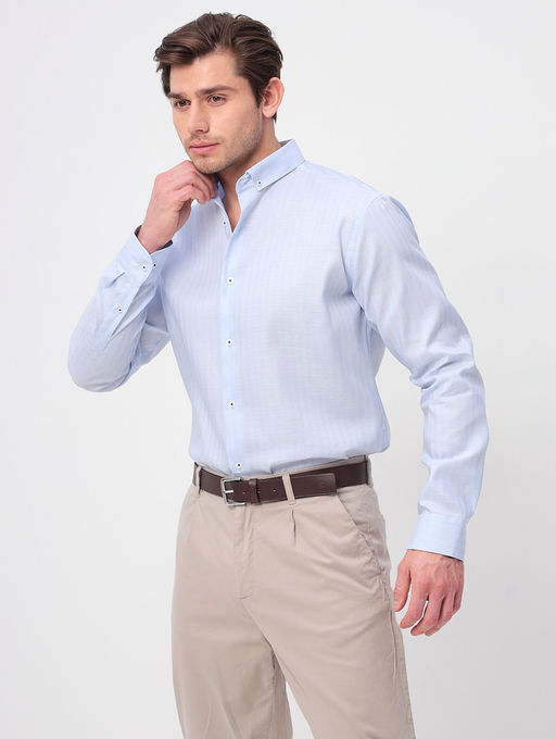 Сорочка мужская длинный рукав GREG 211/131/3350/Z/b  фото 4