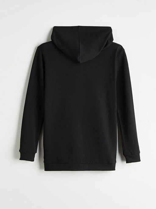 Kap??onlu Erkek ?ocuk Fermuarl? Sweatshirt