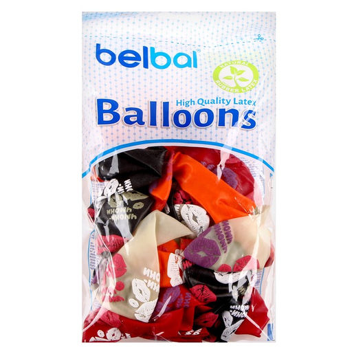 Воздушные шары латексные 14" «Чмоки-чмоки», 25 шт., кристалл, МИКС