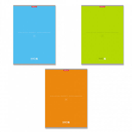 Цена за 4 шт. Тетрадь общая ученическая ErichKrause MC-7, А4, 96 листов, клетка-MIX-PACK  фото 2