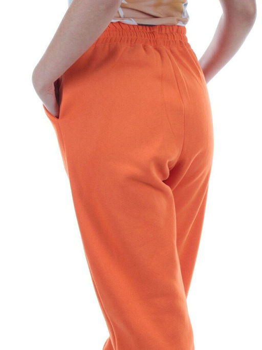 M053 ORANGE Брюки спортивные женские на флисе (100% хлопок) 7986 - Fashion фото 6