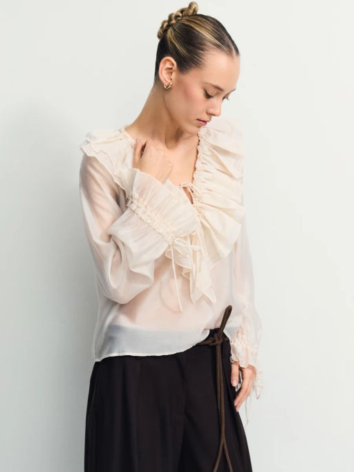 Блуза из шифона с воланами / Zarina
