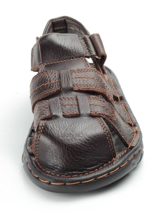 04-P2316-10 BROWN Сандалии мужские (натуральная кожа) - No name фото 6