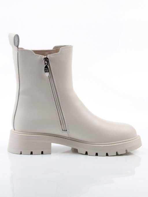 04-PAT177-2Z MILK Ботинки зимние женские (натуральная кожа, 100% шерсть)