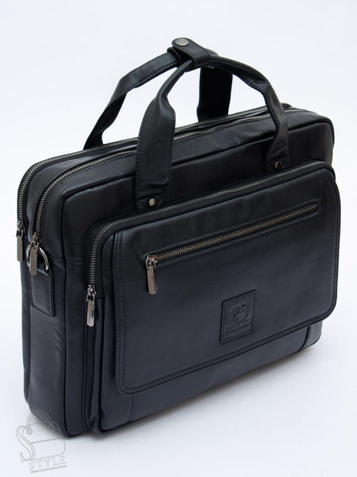 Портфель мужской кожаный 710XL black Fuzhiniao