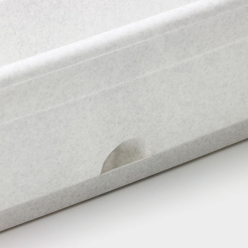 Ящик балконный для цветов, 16 л, 80×20×17.5 см, пластиковый, цвет мраморный