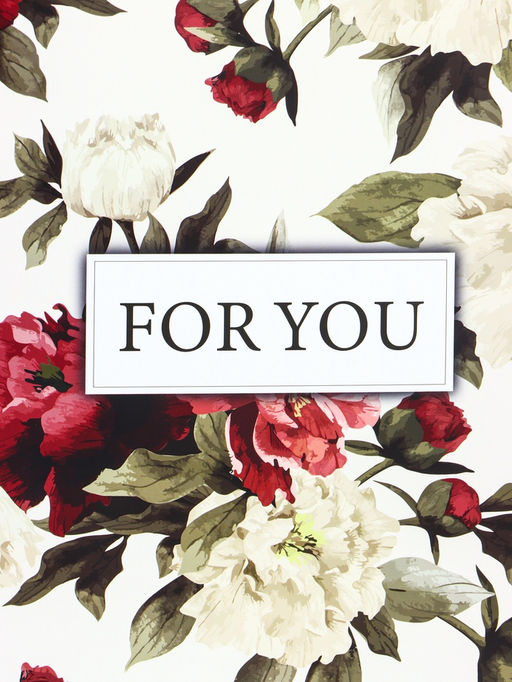 Пакет подарочный ламинированный горизонтальный «For you», L 40×31×14 см