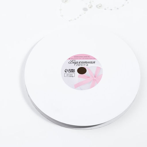 Лента бархатная, с серебряным люрексом, 10 мм, 18 1 м, цвет чёрный №03 - Арт узор фото 2