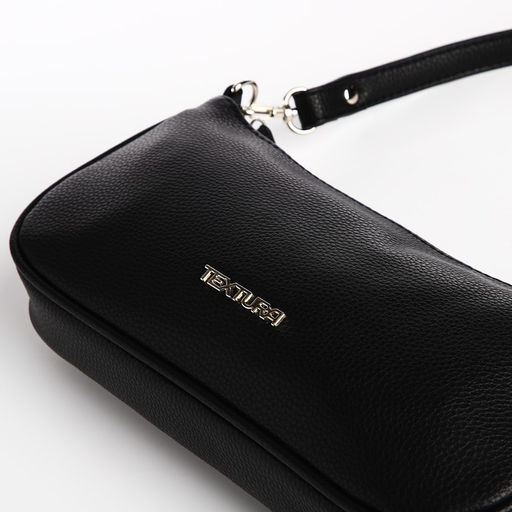 Сумка женская TEXTURA, багет, маленький размер, цвет чёрный  фото 5