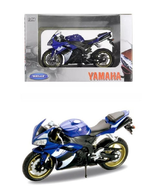 Welly. Мотоцикл 1:18 "YAMAHA YZF-R1 2008" синий арт.12806PW