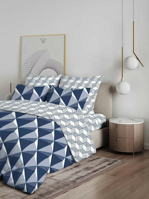 КПБ Магия пространства-син. вид 2 бязь хлопок 100% 1, 5 сп. - Лен поволжья фото 3