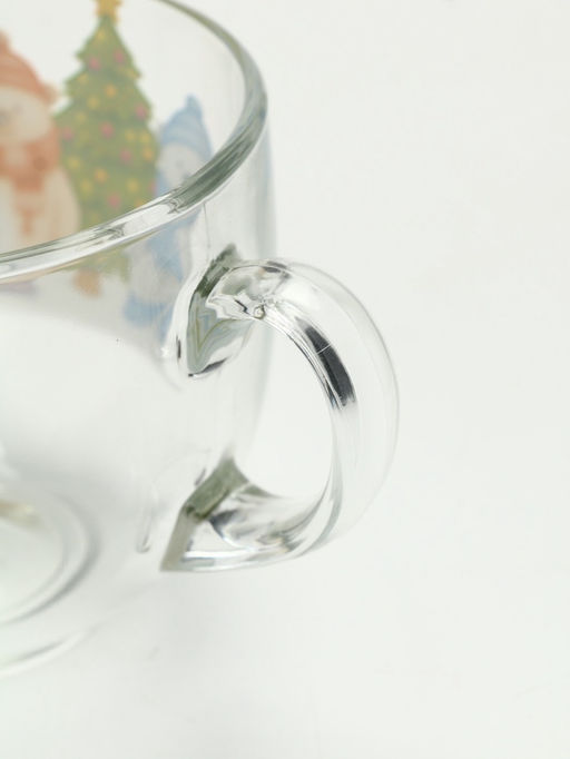 Кружка стеклянная новогодняя «Мишки в лесу», 500 мл