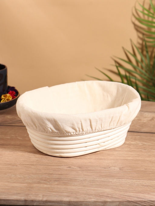 Корзинка с тканевым подкладом, 24189 см, ротанг